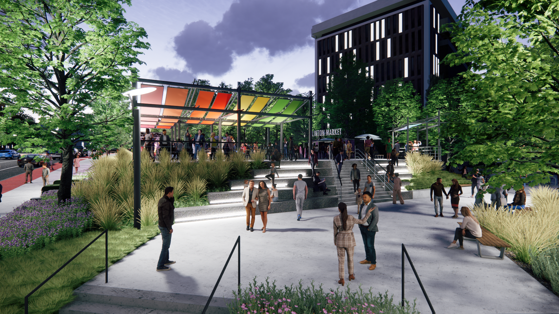 Rendering of Clinton Market Collective