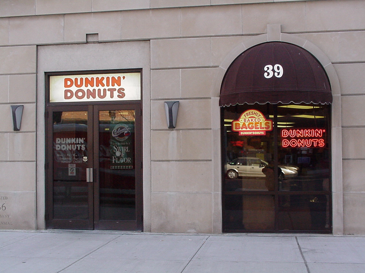 Photo from outside of Dunkin' on N Pearl Street in Albany