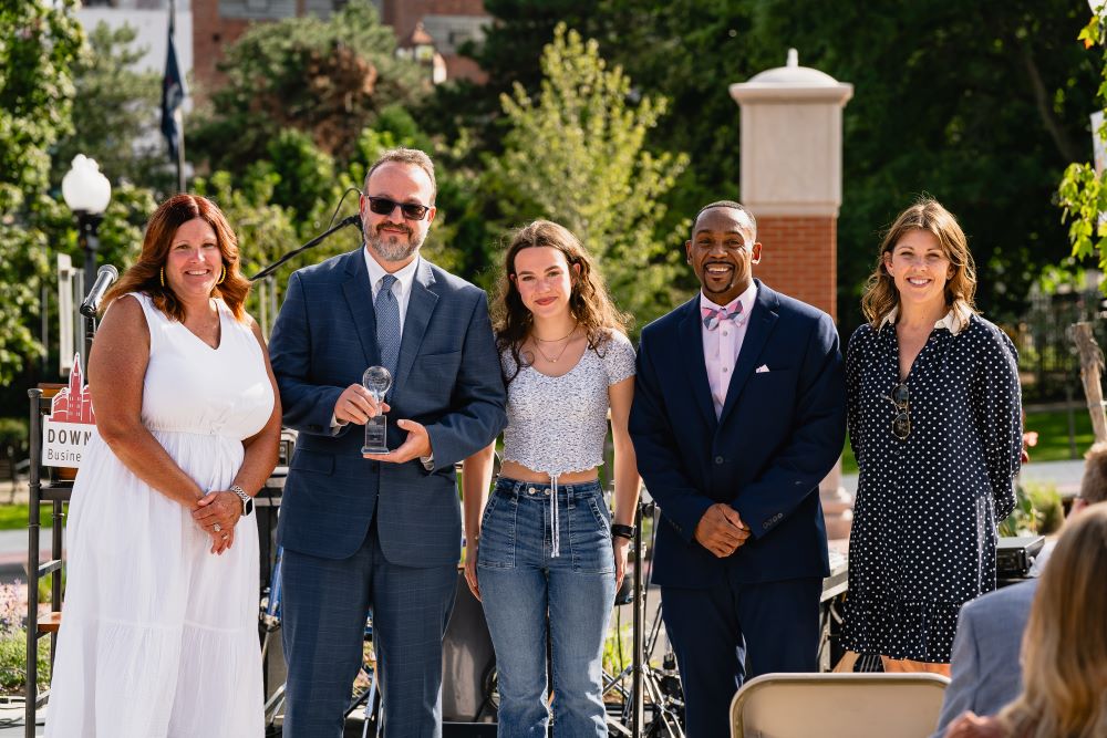 Luminary Award Recipients B. Lodge and Co. with BID Board members and Executive Director Georgette Steffens