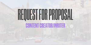 Graphic that says "Request for Proposal: Content Creator RFP"