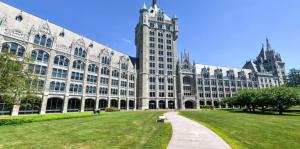 SUNY Administration building on sunny day