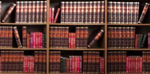 Out of focus wall-to-wall law books