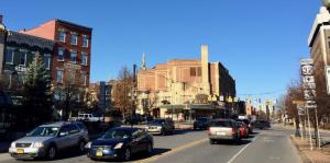 Clinton Square with the Palace Theatre in the background