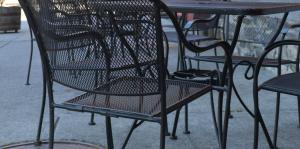 Photo of a patio chair for outdoor dining