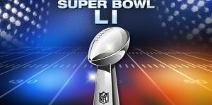 Generic Super Bowl LI graphic, displaying the silver ball and two colors, no teams announced yet