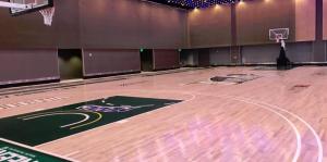 Inside look of the Basketball Court at the Albany Capital Center