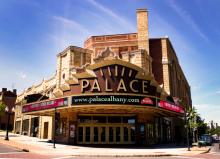 The outside of the Palace Theatre