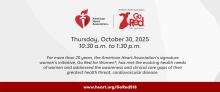 2025 Capital Region Go Red Women Luncheon event website header
