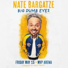 Nate Bargatze Big Dumb Eyes graphic