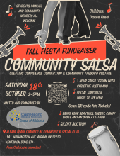 Community Salsa event flyer