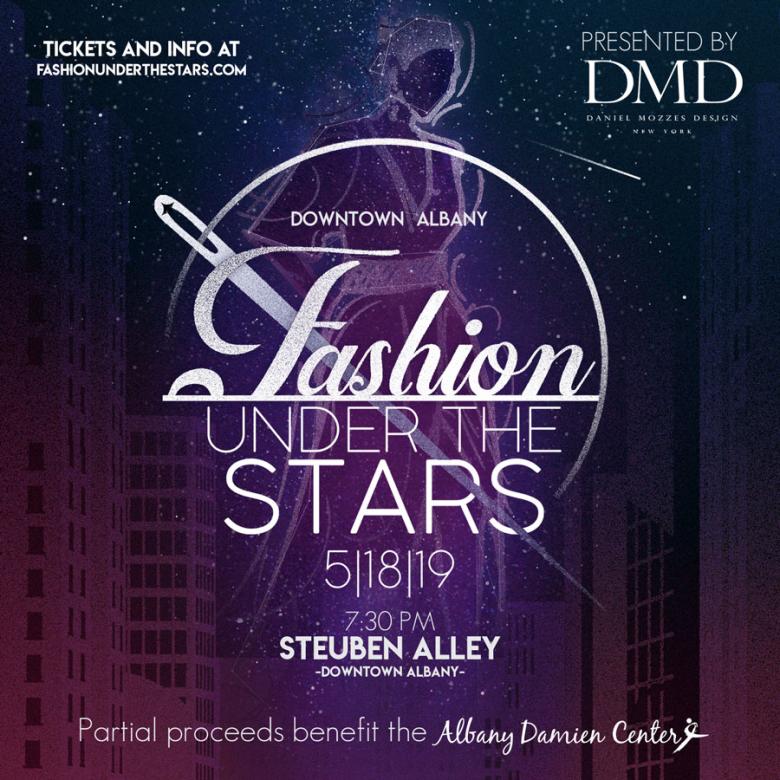 Fashion Under the Stars logo poster graphic advertising the event